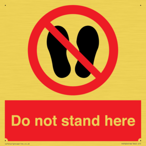 Do not stand here